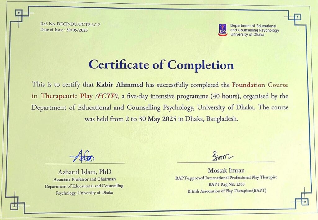 Foundation Course in Therapeutic Play